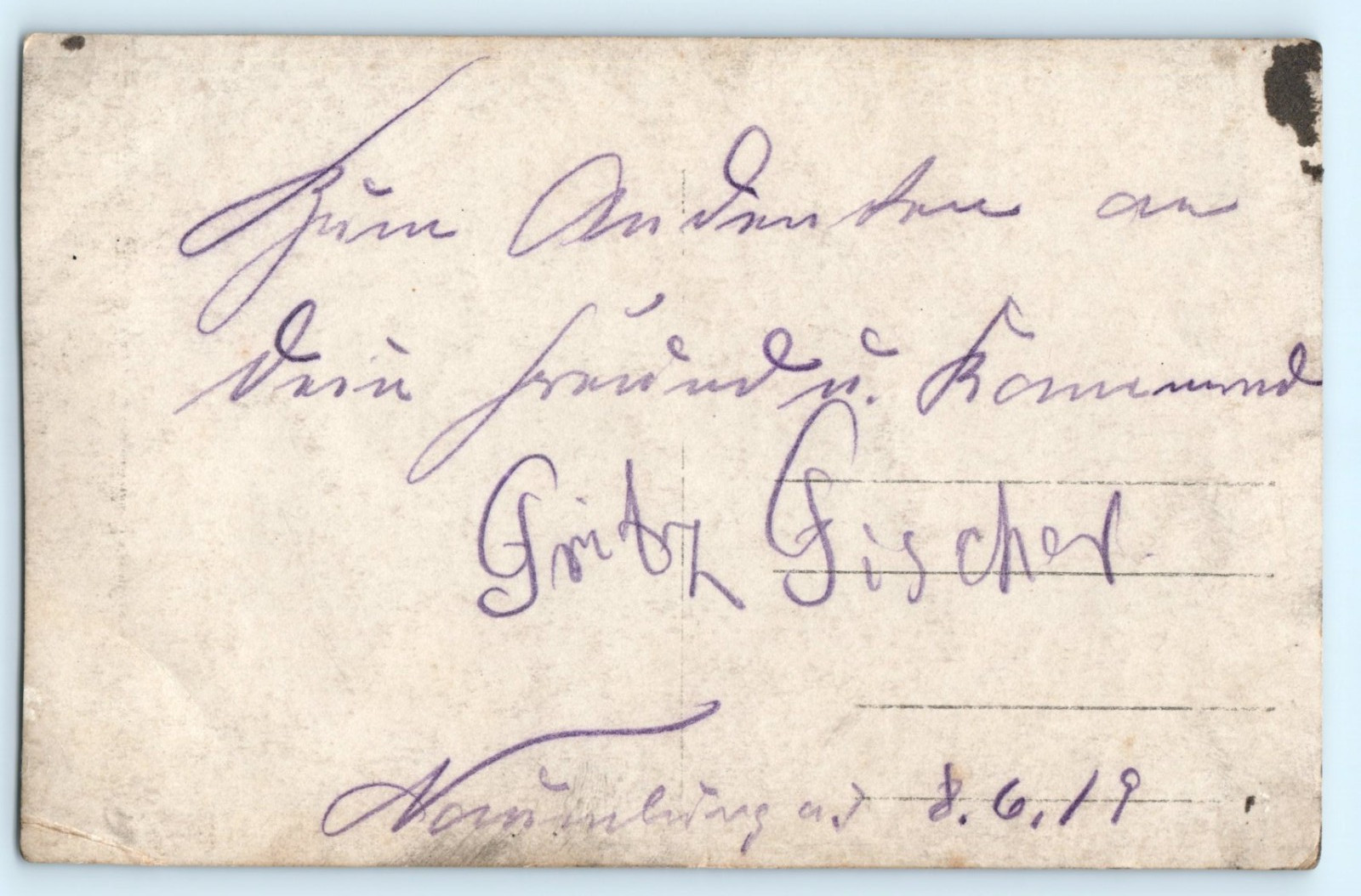 Post WWI German Soldier Machine Gun Badge Friekorps RPPC Real Photo Postcard