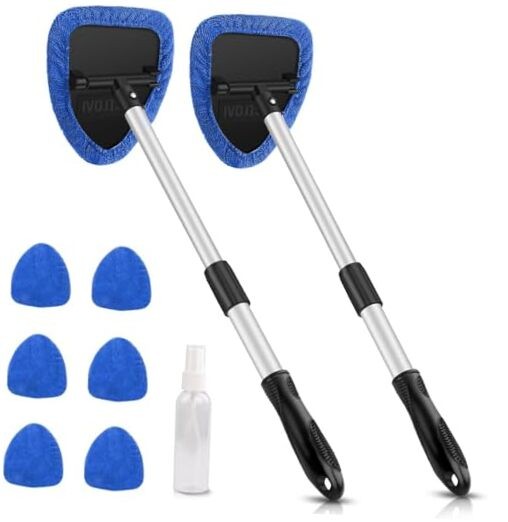 Windshield Cleaning Tool, Car Window Cleaner Windshield Cleaner with 8