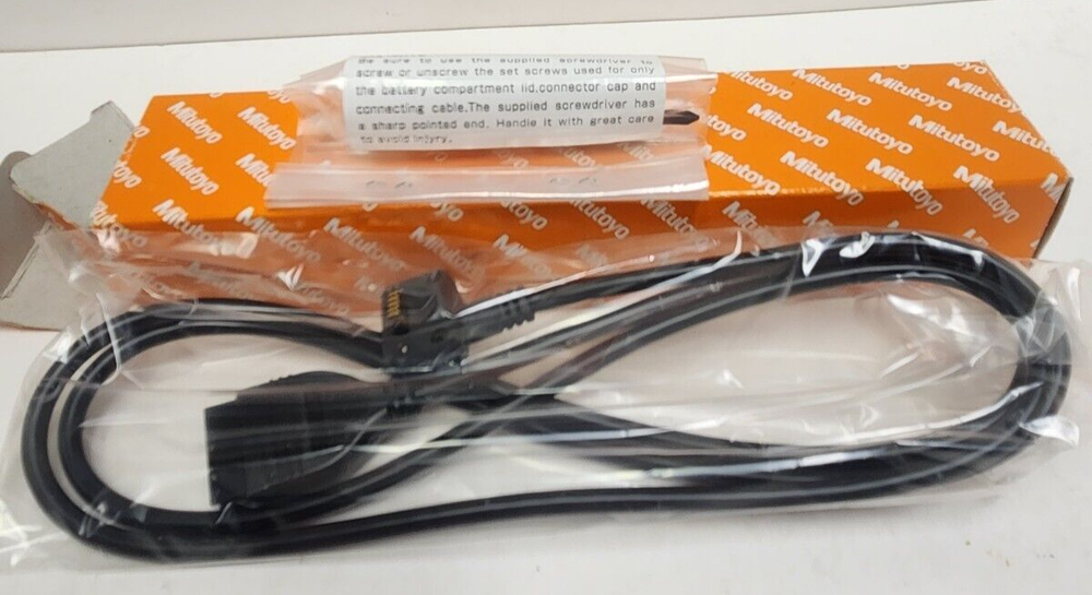 Mitutoyo 05CZA662, Digimatic Cable, 40, With Data Switch for Coolant Proof