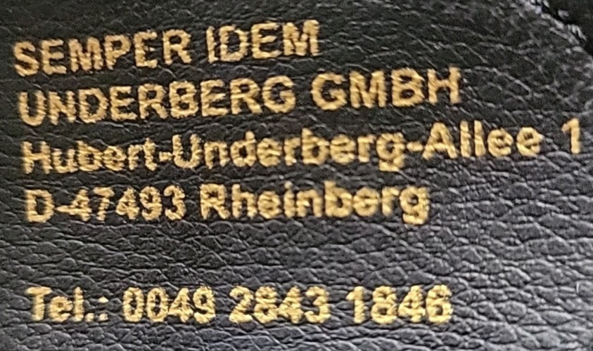 Original Underberg Leather Ammo Belt New in Bag with Free Shipping