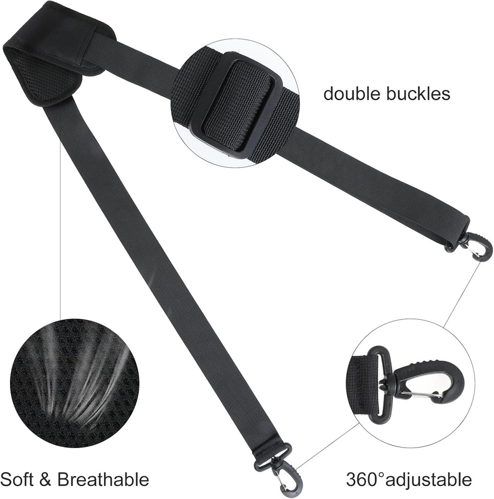Adjustable Shoulder Strap, 63 Inch Universal Soft Bag Strap Replacement, Comf...