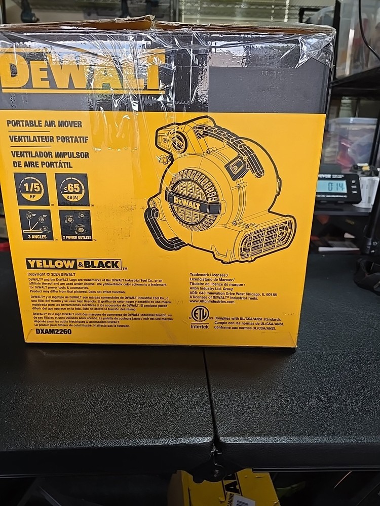 DEWALT Portable Air Mover/Floor Dryer Blower Fan