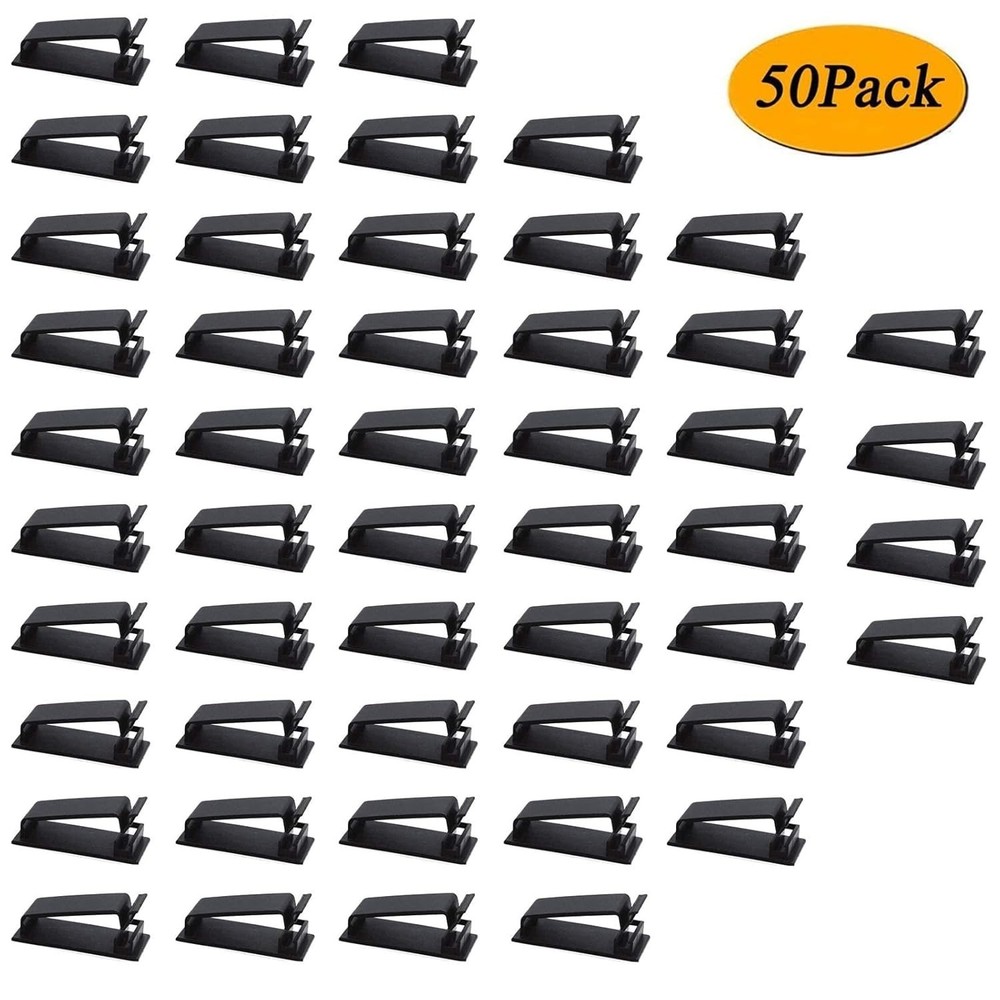 Eco-Friendly Polyamide Cable Management Clips - 50 Count for Ultimate Order
