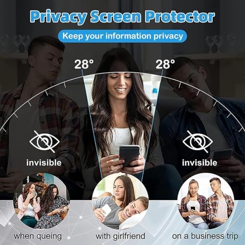 for Privacy Screen Protector [Touch Sensitive], 1 Pack Inner Motorola Razr 2024