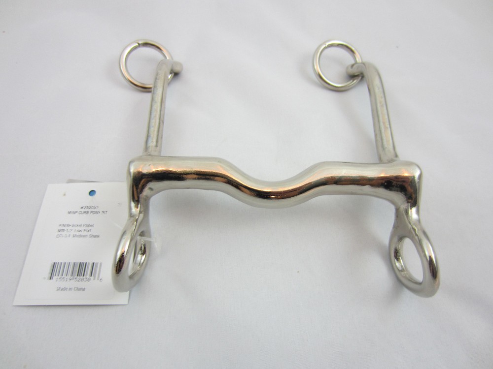 Partade MetLab pony size curb bit chrome grazing bit Level 2 NWT
