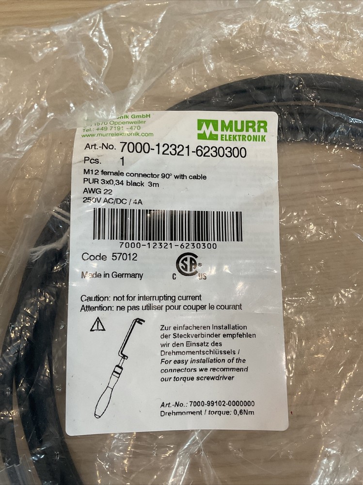 Murr 7000-12321-6230300 Cable