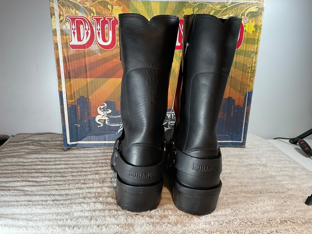NOS DURANGO Men's Black Biker Leather Engineer Harness Boot DB510 Multiple Size