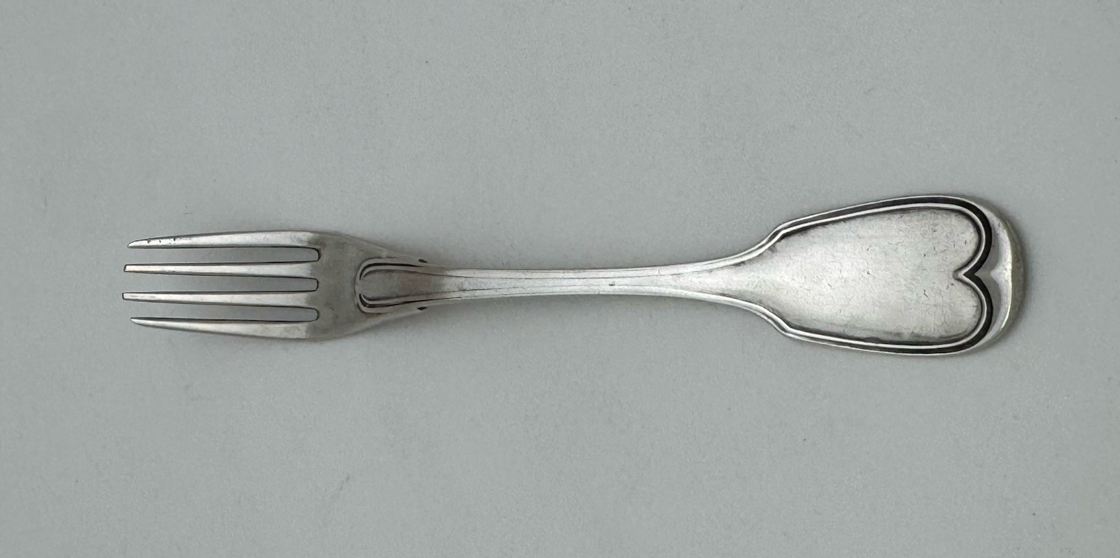 Early American S. Kirk Baltimore MD Coin Silver Fiddle Pattern Fork 10.15 Mark