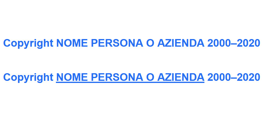 The self-updatable copyright script in JavaScript