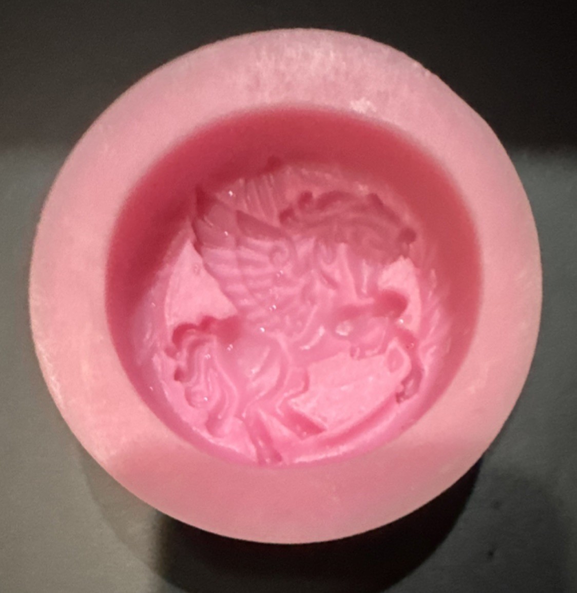 Pink Silicone Pegasus Soap Mold for Resin, Chocolate, Plaster, Wax Crafts