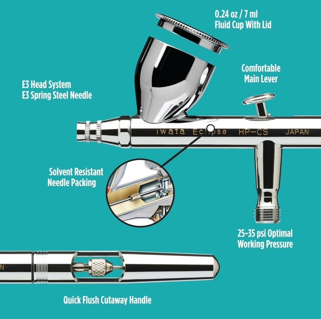 Iwata Eclipse Hp-CS Gravity Feed Airbrush