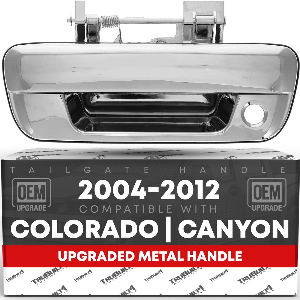 T1A Tailgate Handle Assembly- Upgraded Metal - Compatible with 2004-2012 Chev...