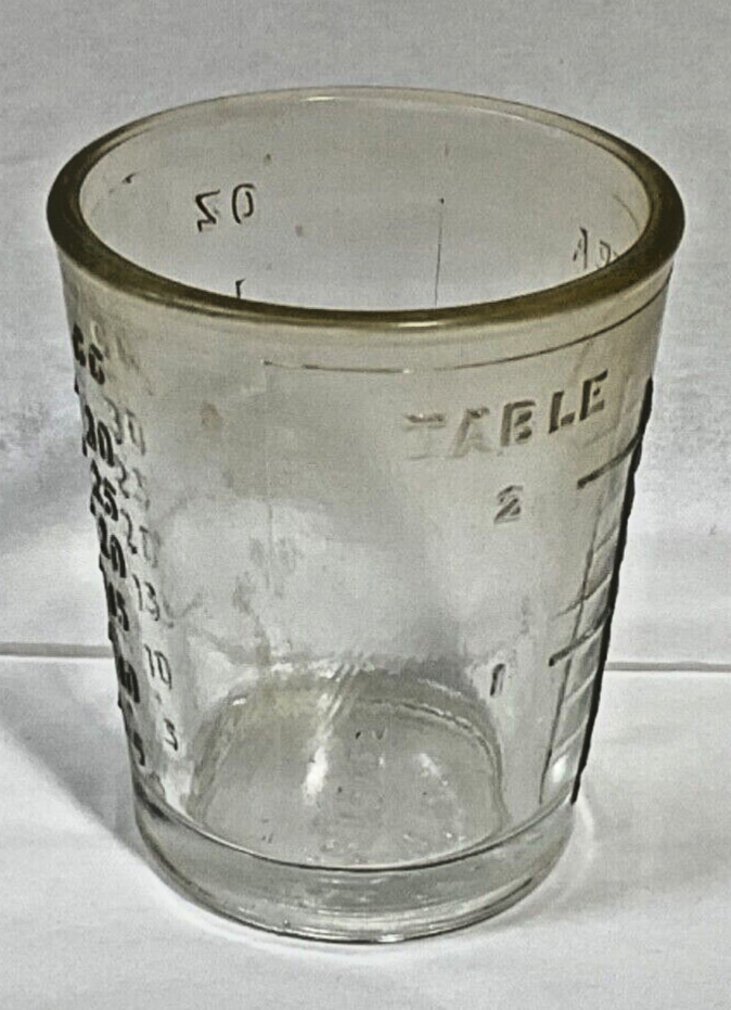 VTG Shot Glass /Medicine measurement cup Made in USA New Old Stock (Sold by ea.)