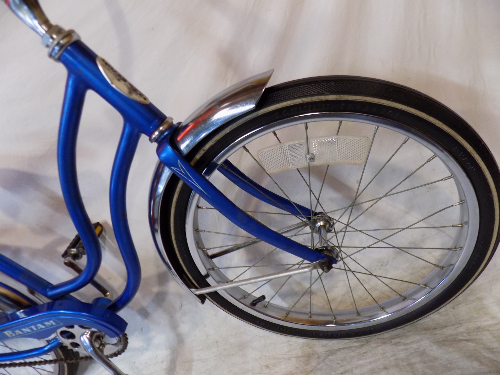 1977 SCHWINN BANTAM 20" STINGRAY MUSCLE BIKE S7 BLUE HOLLYWOOD SUPERIOR TIRES S7