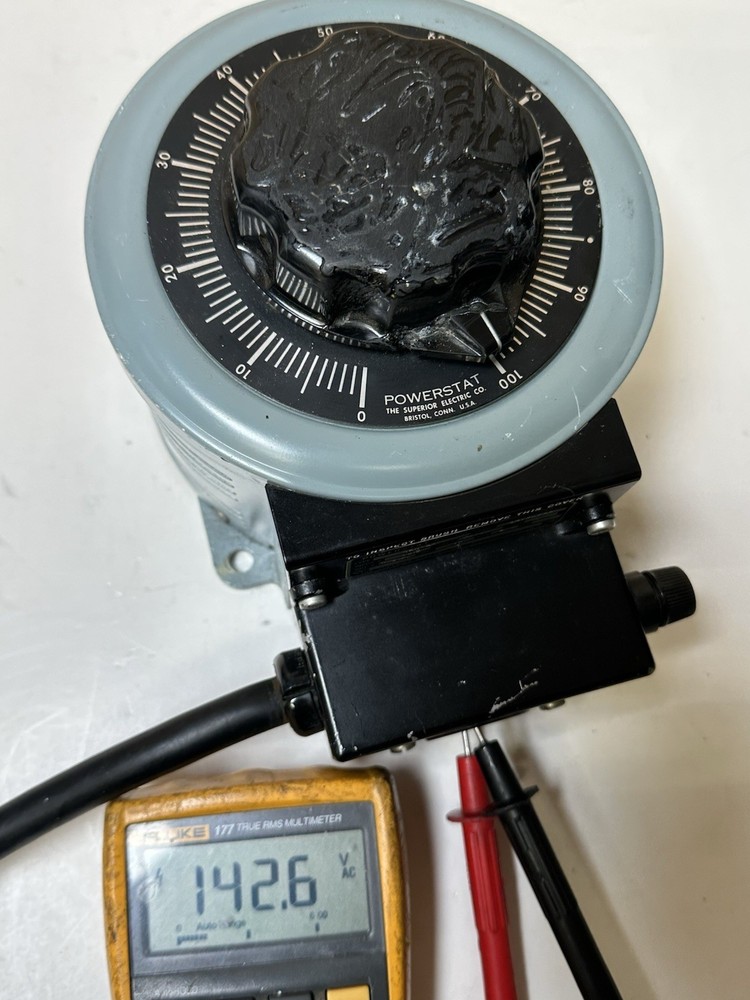 Powerstat 3PN126 Variable Autotransformer 15A Output 0-140V