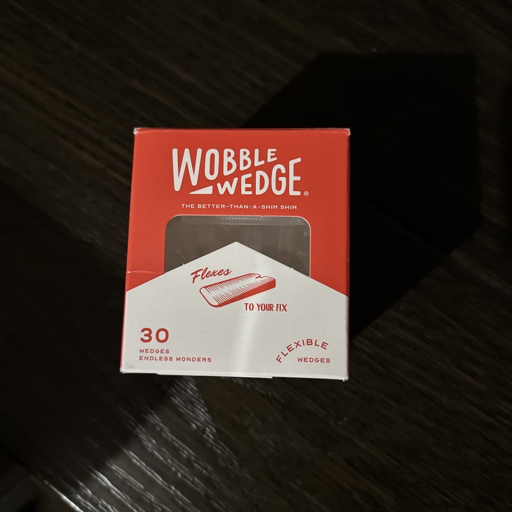 Wobble Wedges Flexible Plastic Shims ~ 30 Pack