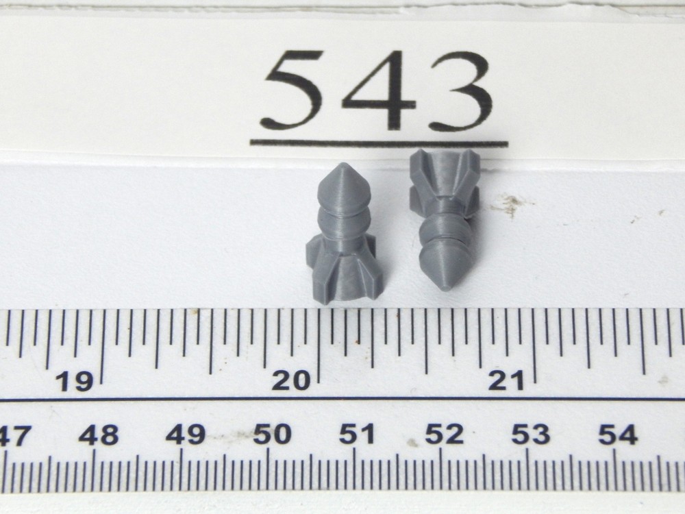 1985 M.A.S.K | Replacement Parts THUNDERHAWK Rocket Bomb Set Custom 3D Repro