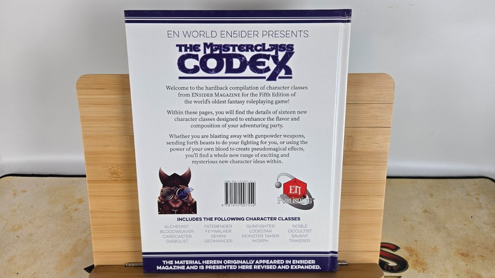 The Masterclass Codex 5E | 16 New Character Classes | Hardcover | D&D Compatible