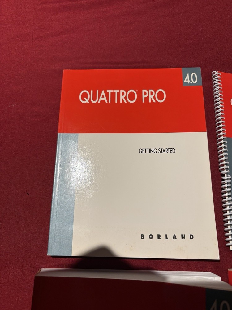 Borland Quattro Pro for DOS Version 4.0 User's Guide + Functions & Macros + Disk