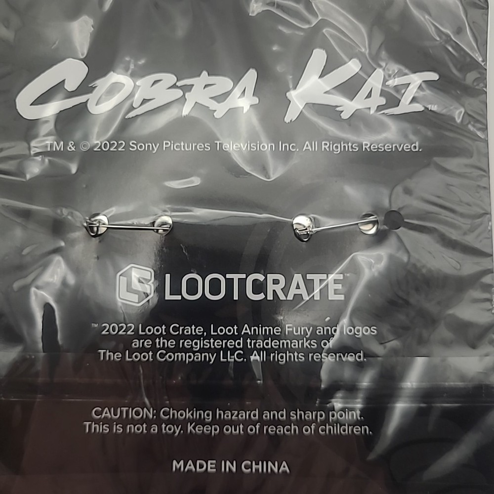 Cobra Kai Retro Button Set Lootcrate 2022
