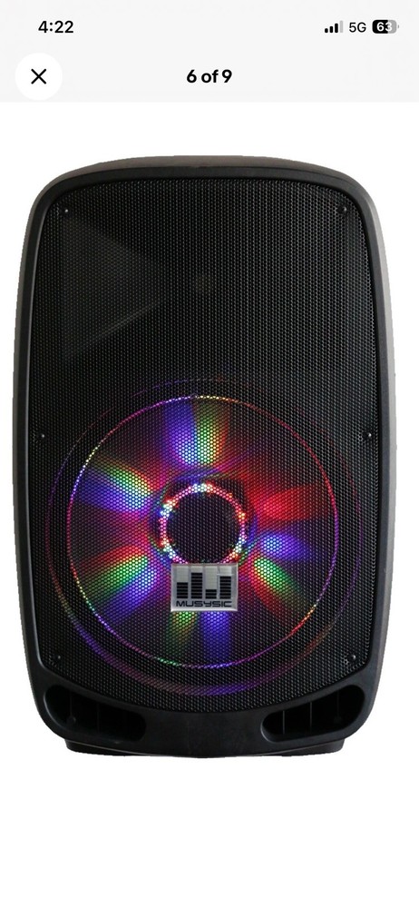 MUSYSIC Complete DJ System 4000W MIDI Controller CD USB Active 15" Speakers