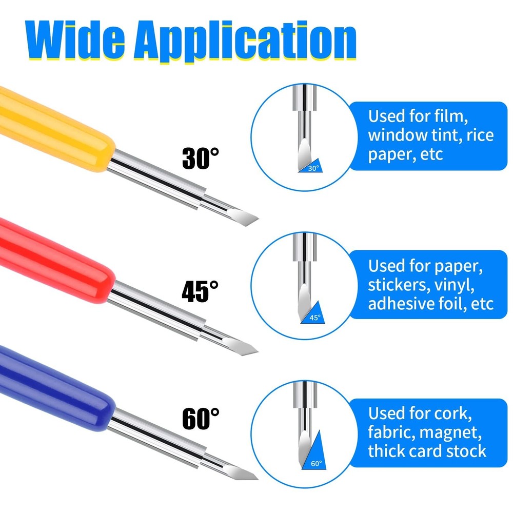 40 PCS Replacement Cutting Blades, Fine Point Blade Compatible with Explore A...