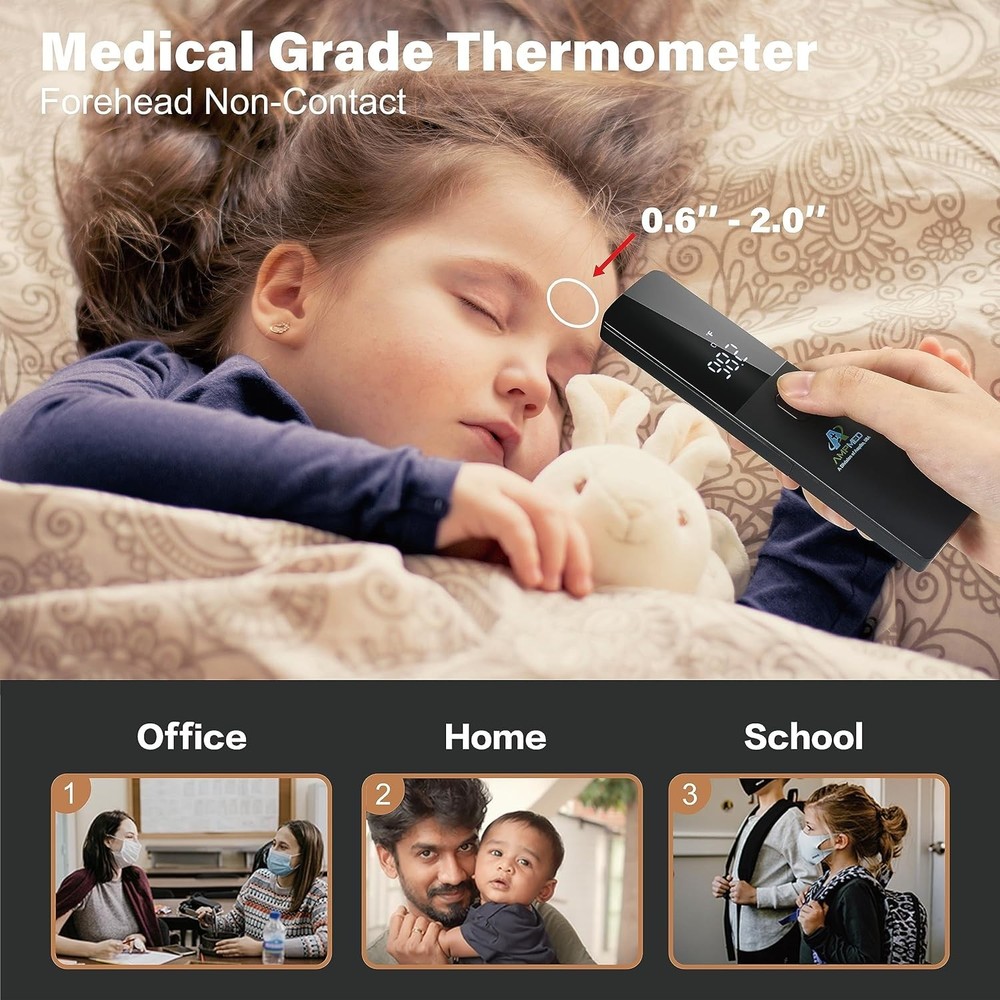Touchless Forehead Thermometer for Adults & Kids