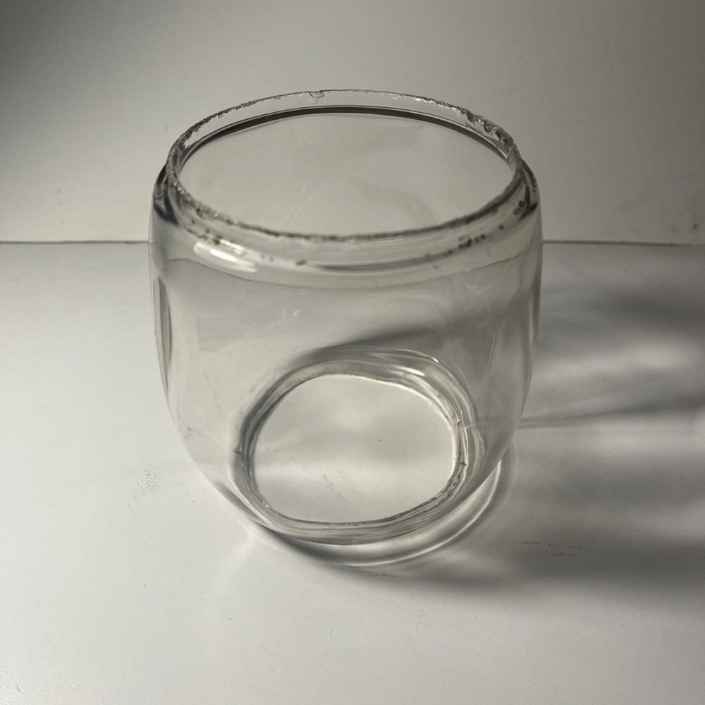 Vintage   Clear Glass Lantern Globe ONLY Replacement Globe