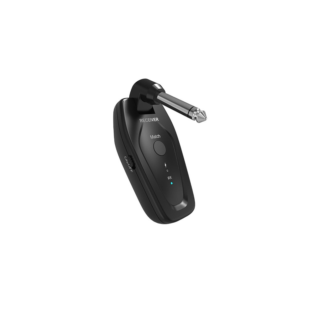 Professional UHF Wireless Guitar System Transmitter Receiver Type-C Charging