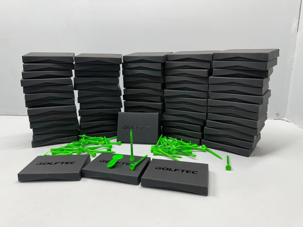 400 GOLFTEC Green Bamboo Golf Tees - 2.75