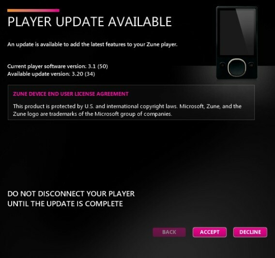 Microsoft Zune Firmware Update Repair Service (All Generations/Models)
