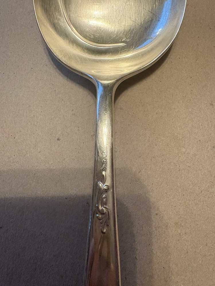 Silverware Holmes & Edwards Deepsilver Serving Spoon And Meat Fork Silverplate