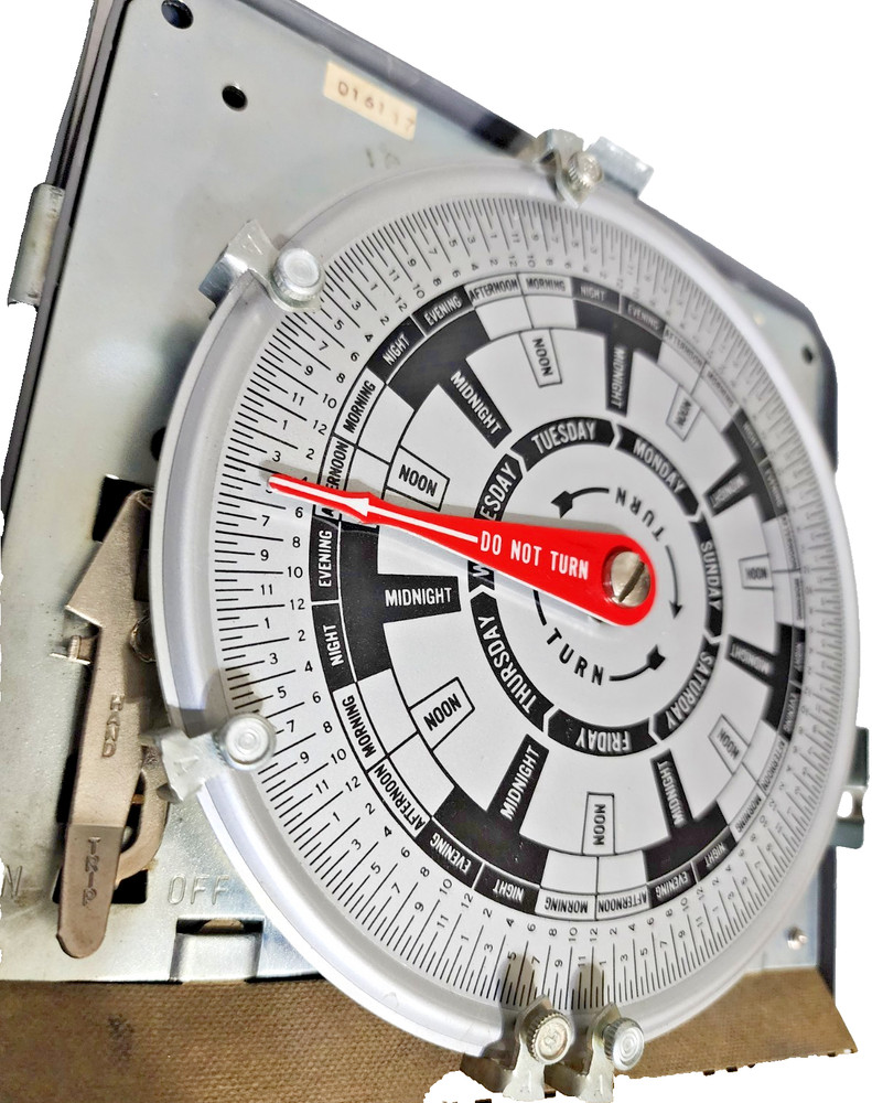 DAYTON Electronic Timer Model 2E214, 7-Day Timer Switch