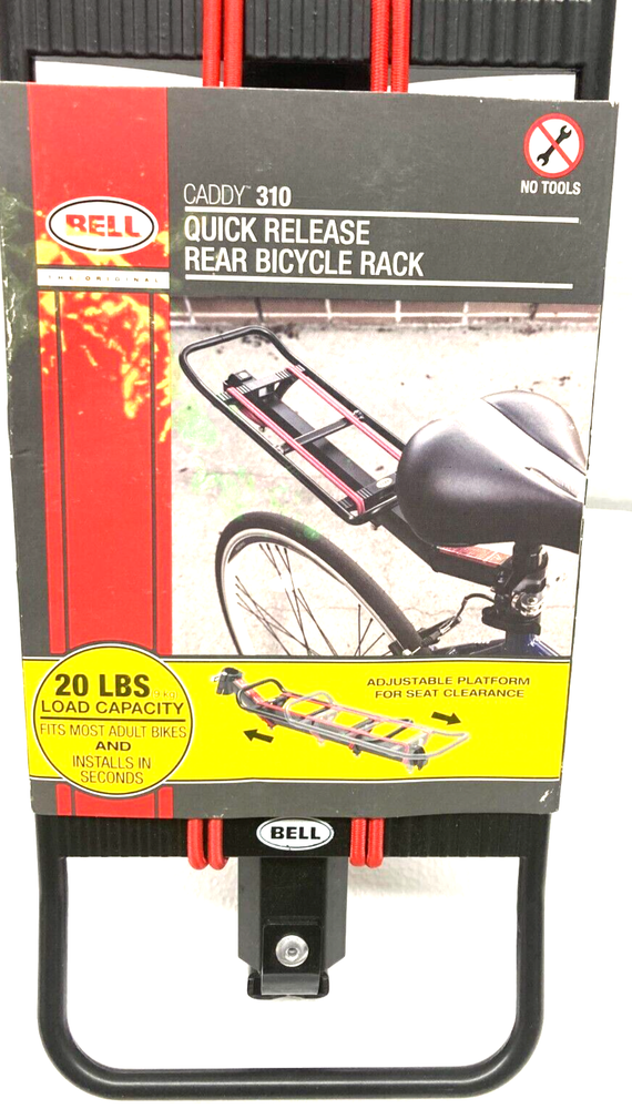 BELL Caddy 310 Quick Release Rear Bike Rack 20 lb. Adjustable Platform Bicycle