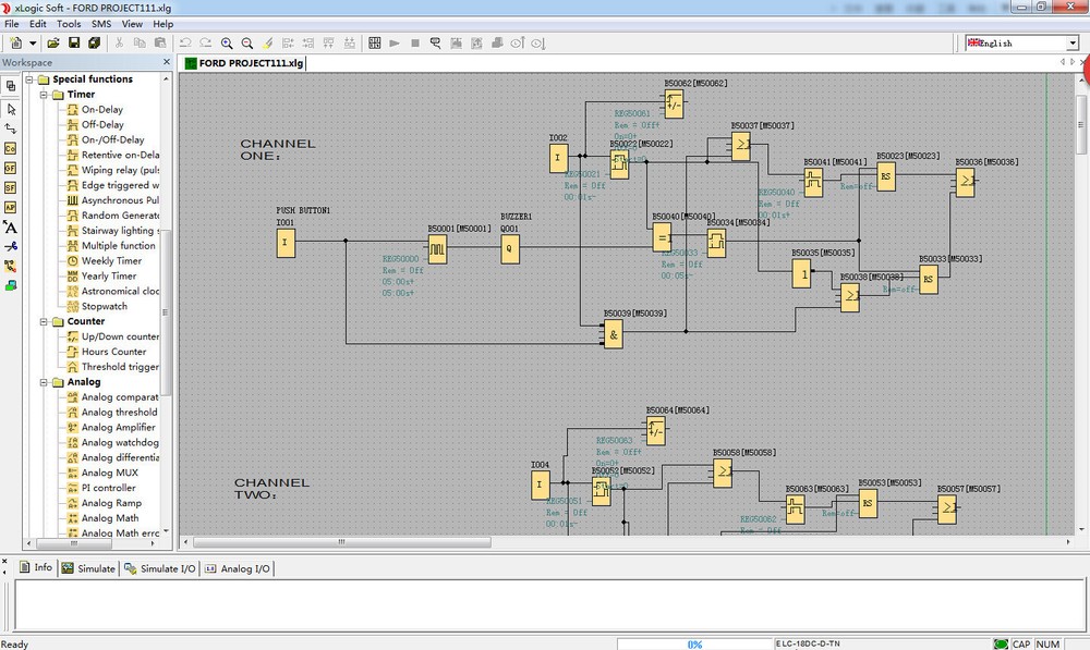 PLC Programmable Logic Controller & Software KIT 12V 24V 4 inputs, 2 Relay out