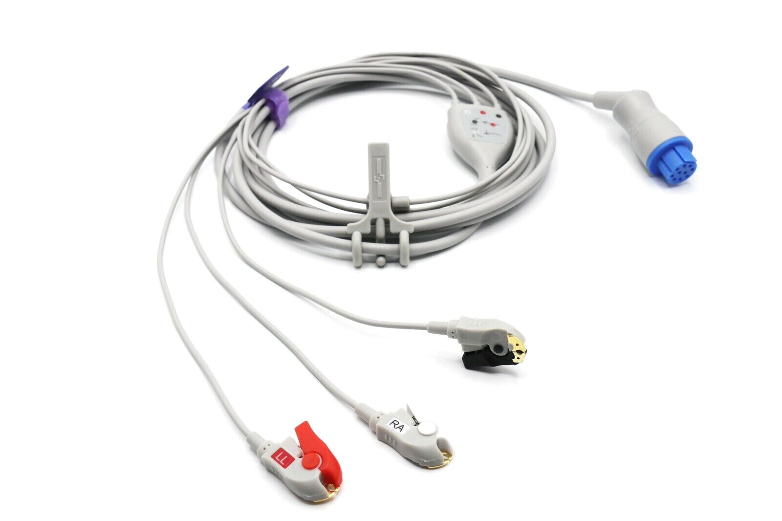 Datex Ohmeda ECG Cable S5, Cardiocap 10 Pin 3 Leads Grabber  Same Day Shipping