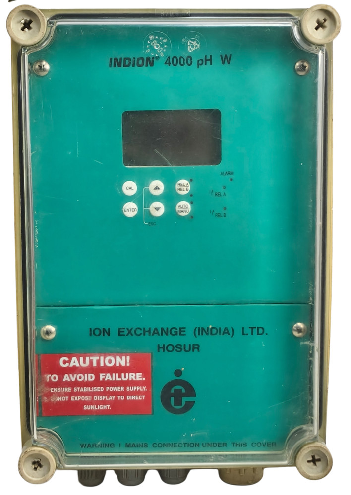 Indion Ion Exchange 4000 pH W 4000PHW Transmitter Controller Field MTD