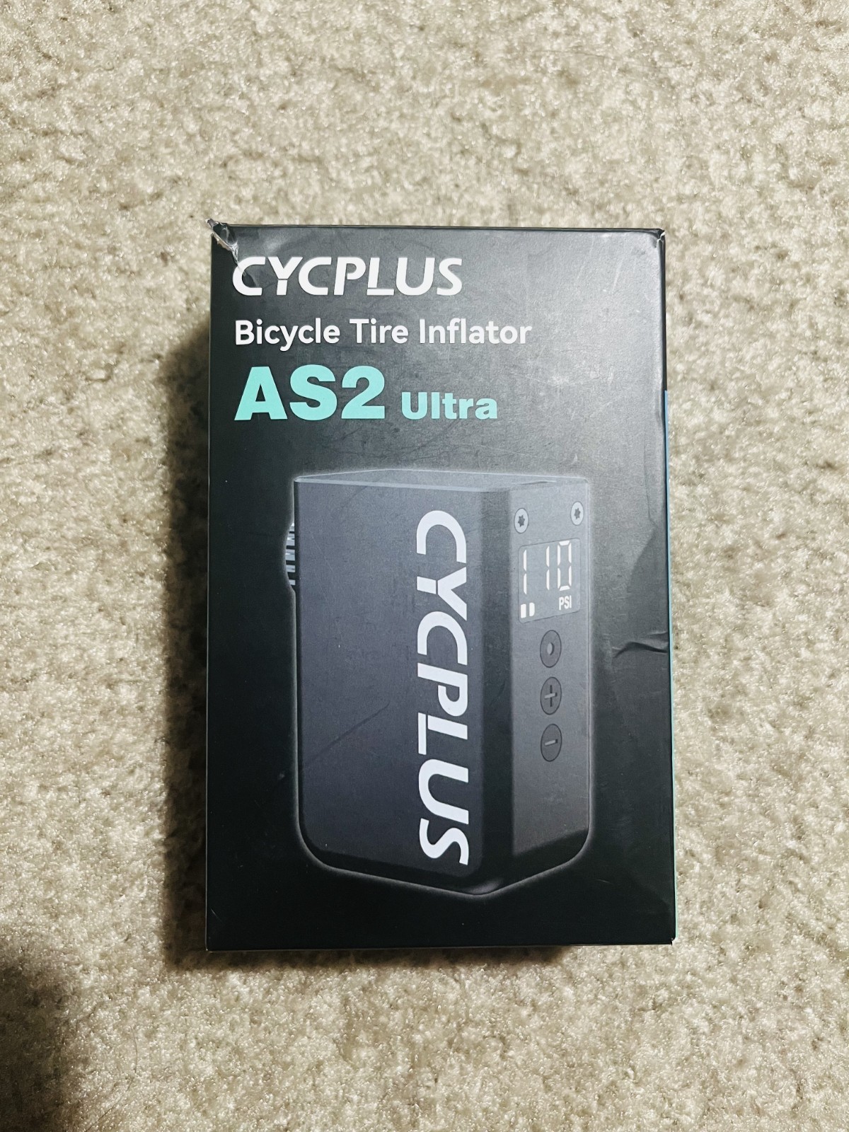 CYCPLUS AS2Ultra 120 PSI Electric Mini Pump, Gauge, Presta/Schrader - openbox