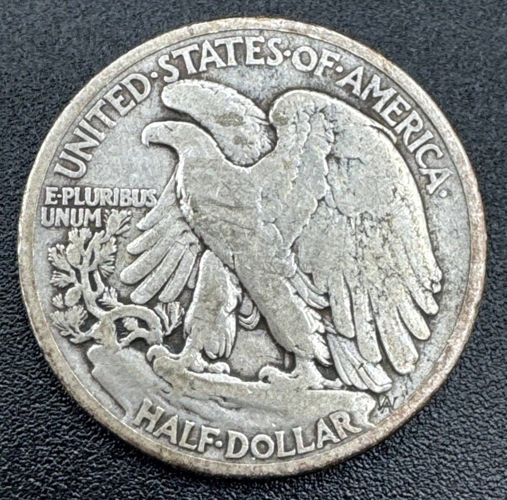 1916-D OBVERSE WALKING LIBERTY HALF DOLLAR