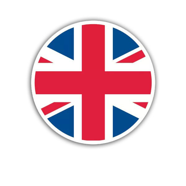 Round Union Jack Sticker Decal