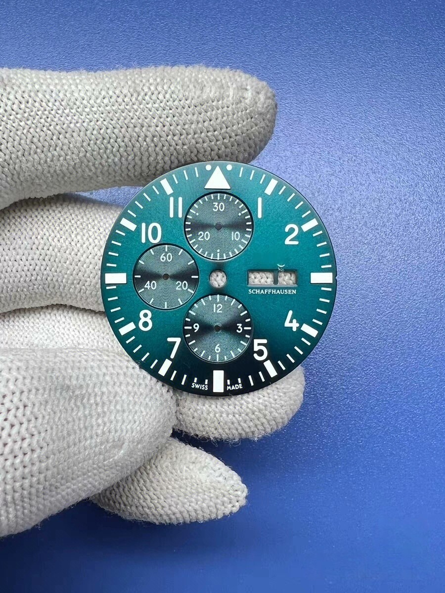 43mm Stainless Steel Watch Case With Band for IWC Pilot series ETA7750