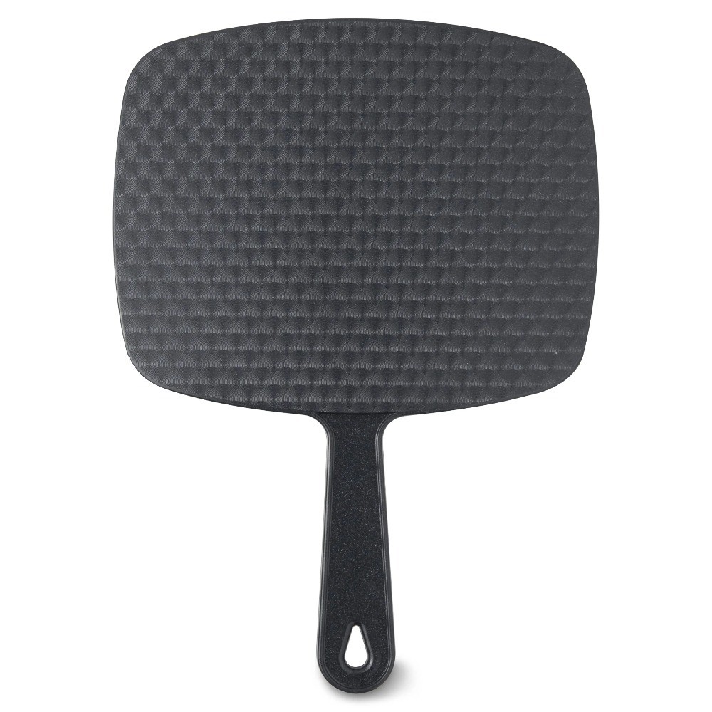 Handheld Mirror with Stand, Black Rectangular Vanity Mirror for Tabletop, 10.6 x