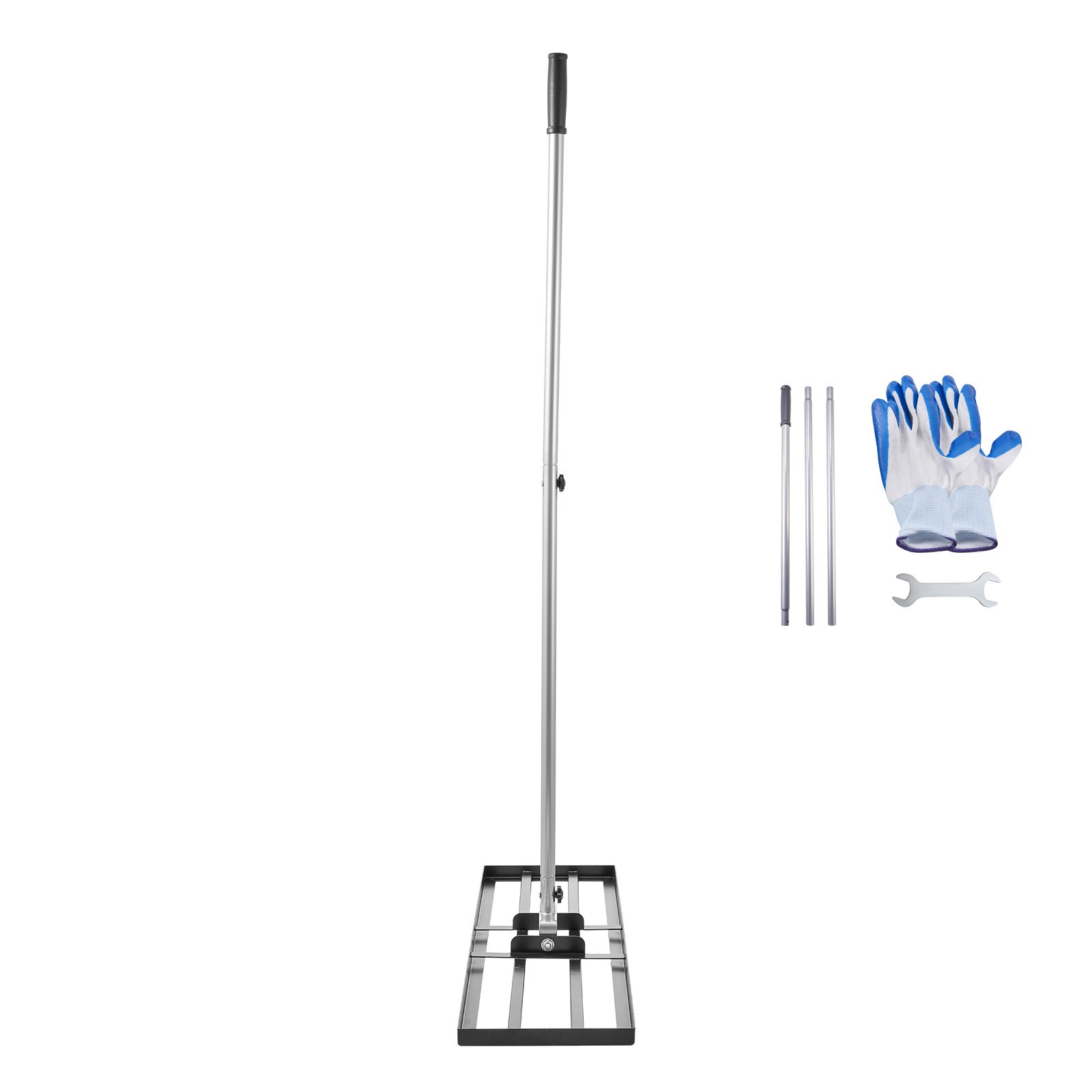 10x36in Lawn Leveling Rake Heavy Duty 83.9in Adjustable Handle for Yard & Garden