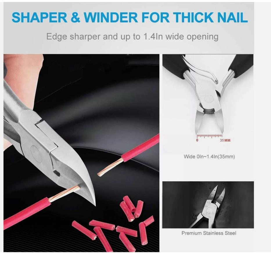 Toenail Clippers Seniors Nail Clippers For Thick Ingrown Nails Toe Heavy Duty