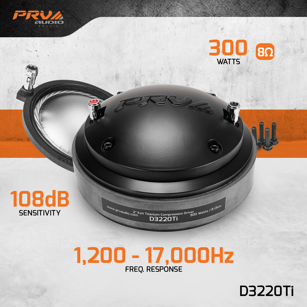 2x PRV Audio 2" Driver D3220Ti High Frequency Titanium PRO Audio 600W Package