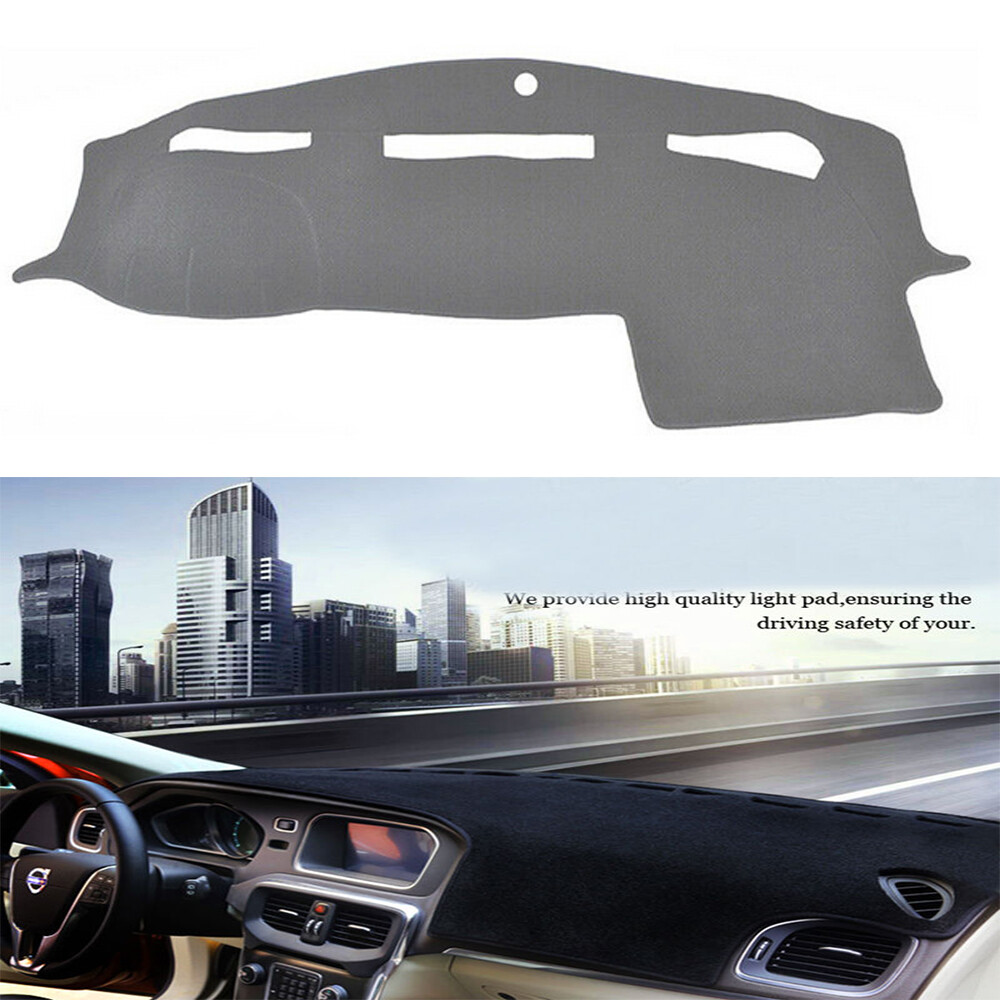 Gray Dash Cover Dashmat Dashboard Mat for 2011-2016 Dodge Ram 1500 2500 3500