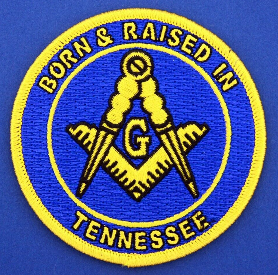 Born And Raised In Tennessee  Masonic Patch