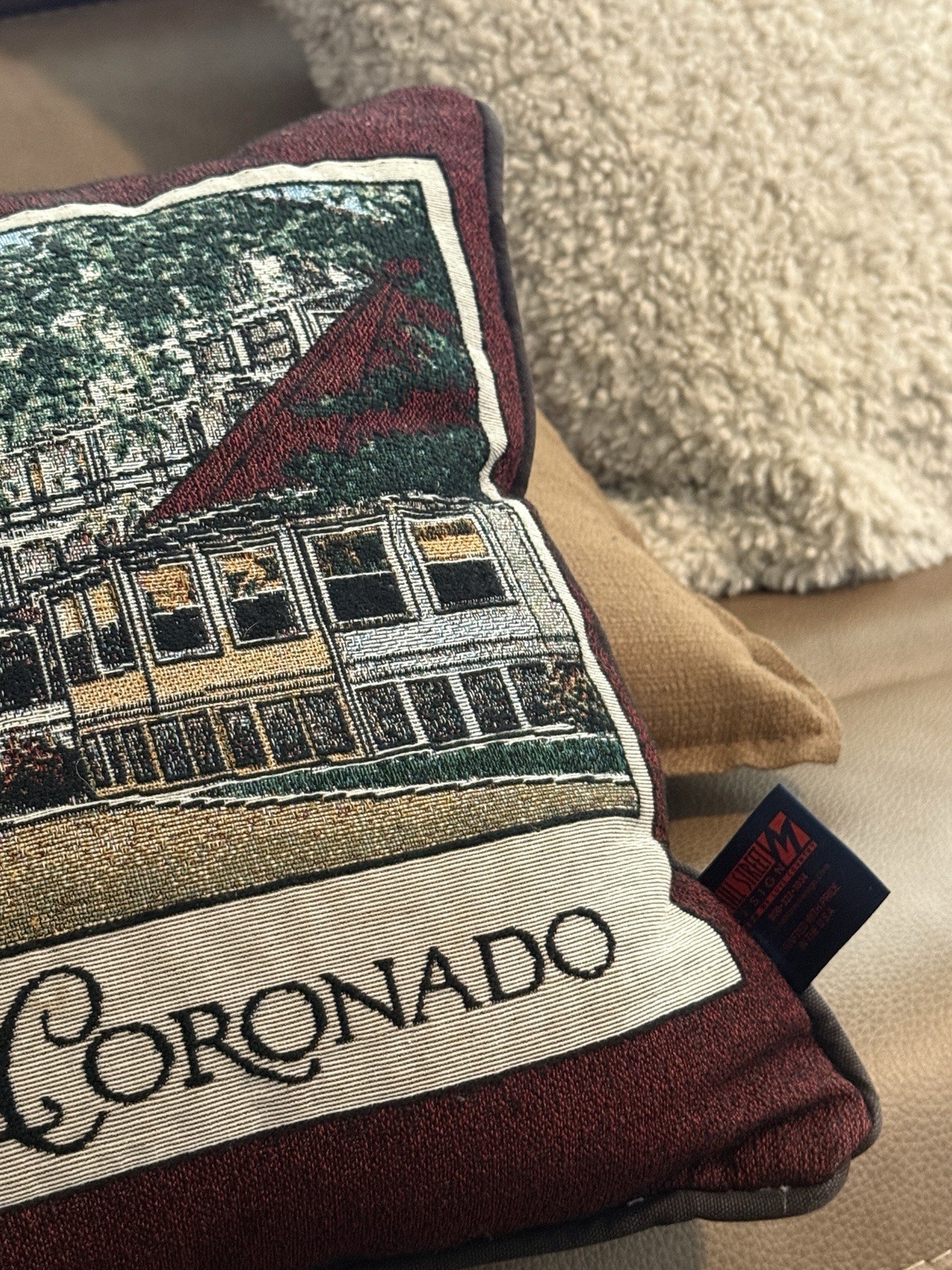 Hotel Del Coronado pillow decorative FREE SHIPPING Made In USA