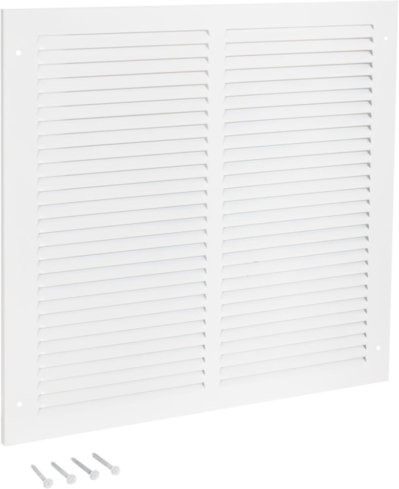12 X 12 Inch (Duct Opening) Return Air Vent Cover for Wall or Ceiling, Solid Ste