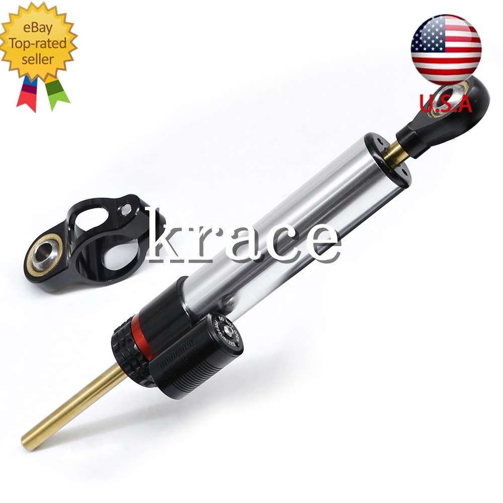 Adjustable Steering Damper Linear Stabilizer Reversed Safety Control Universal